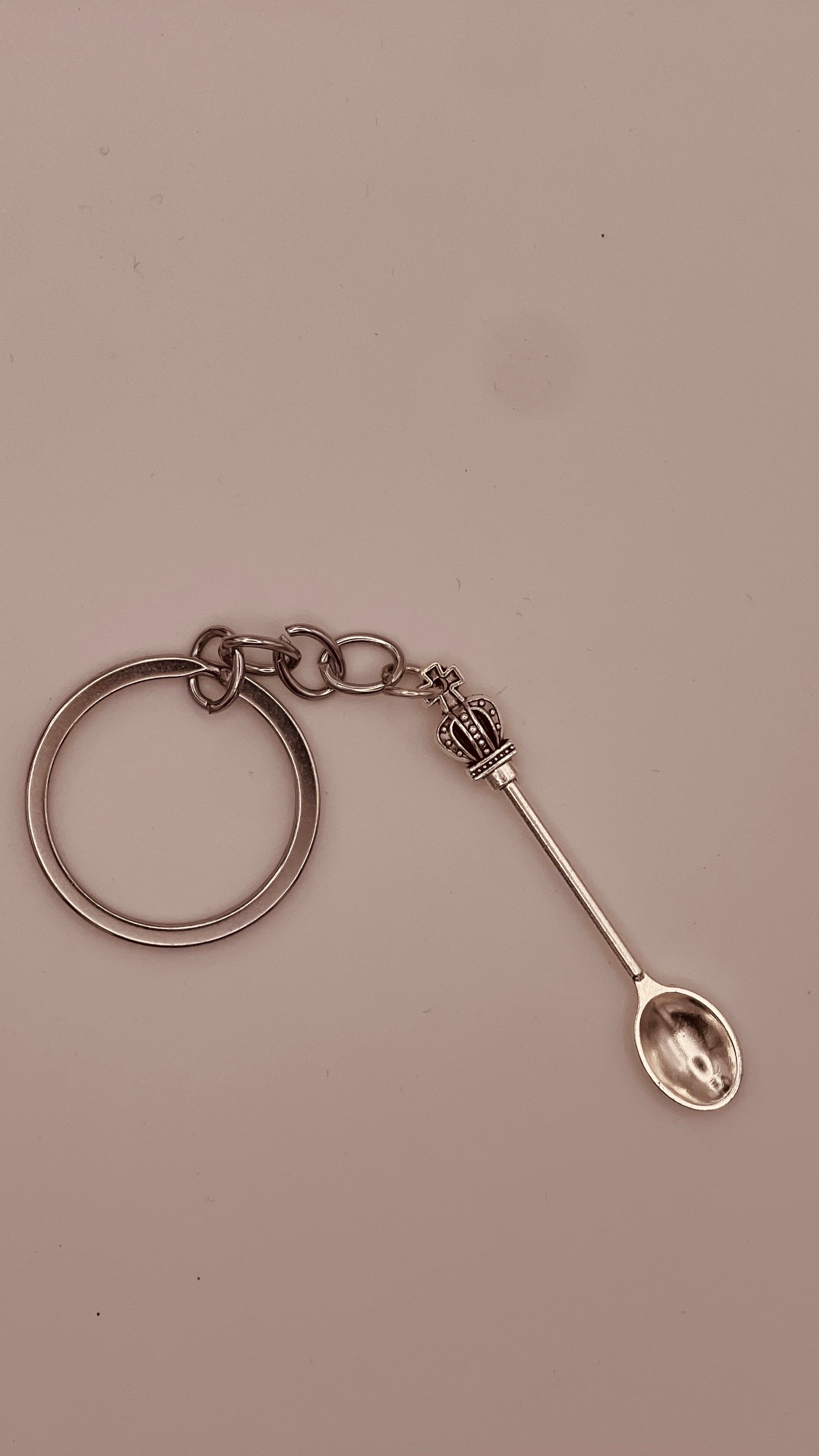 Spoon Crown Keychain