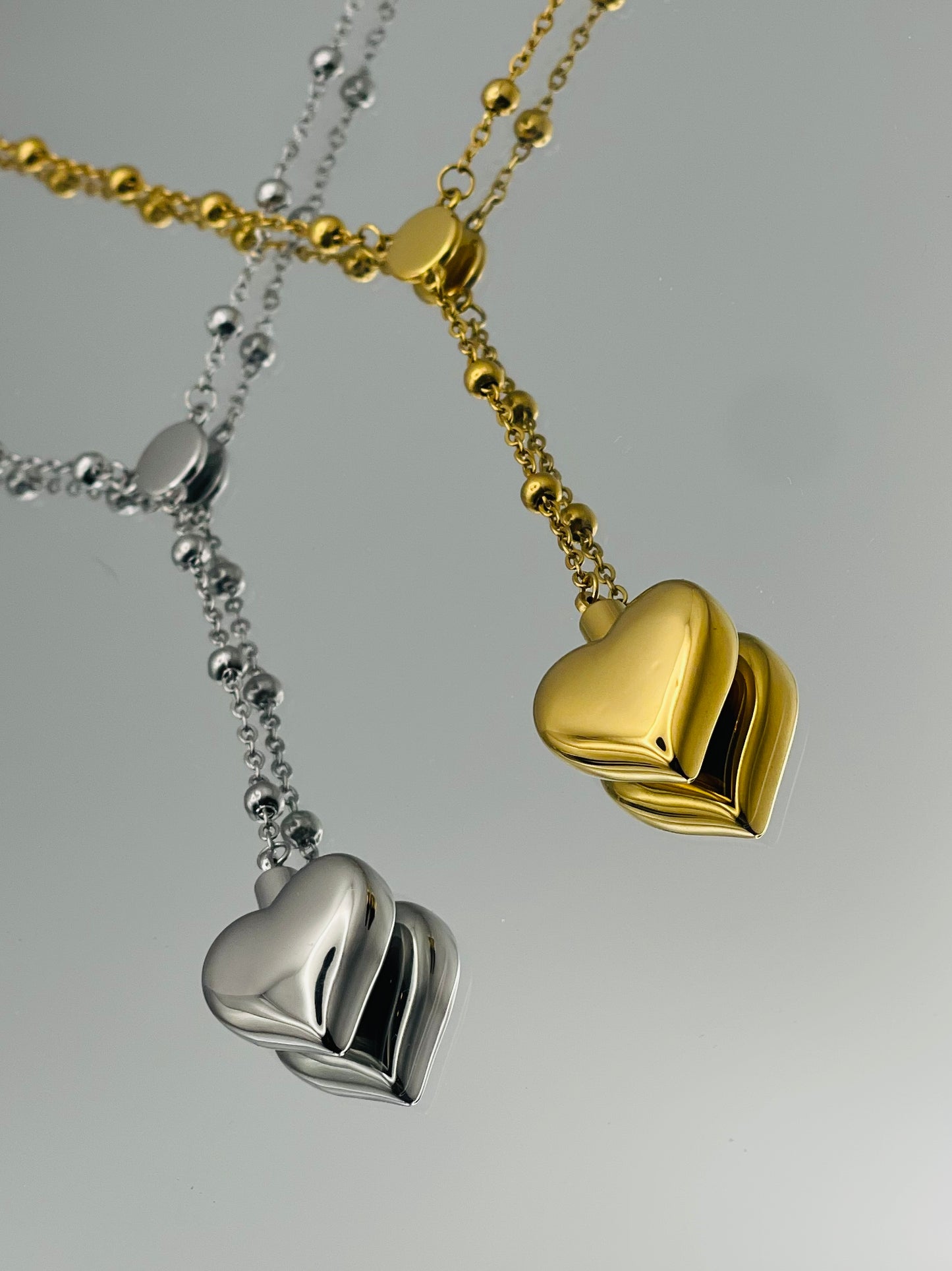 Barkley LDR – Small Heart Pendant Necklace 1.0 | Minimal Coquette Design, Stainless Steel