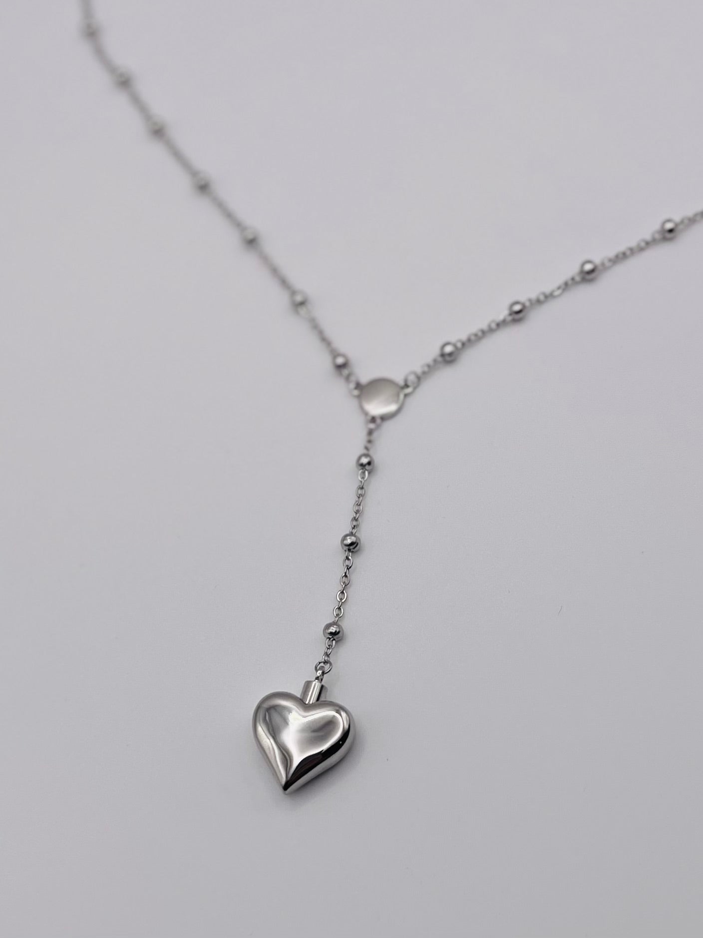 Barkley LDR – Small Heart Pendant Necklace 1.0 | Minimal Coquette Design, Stainless Steel