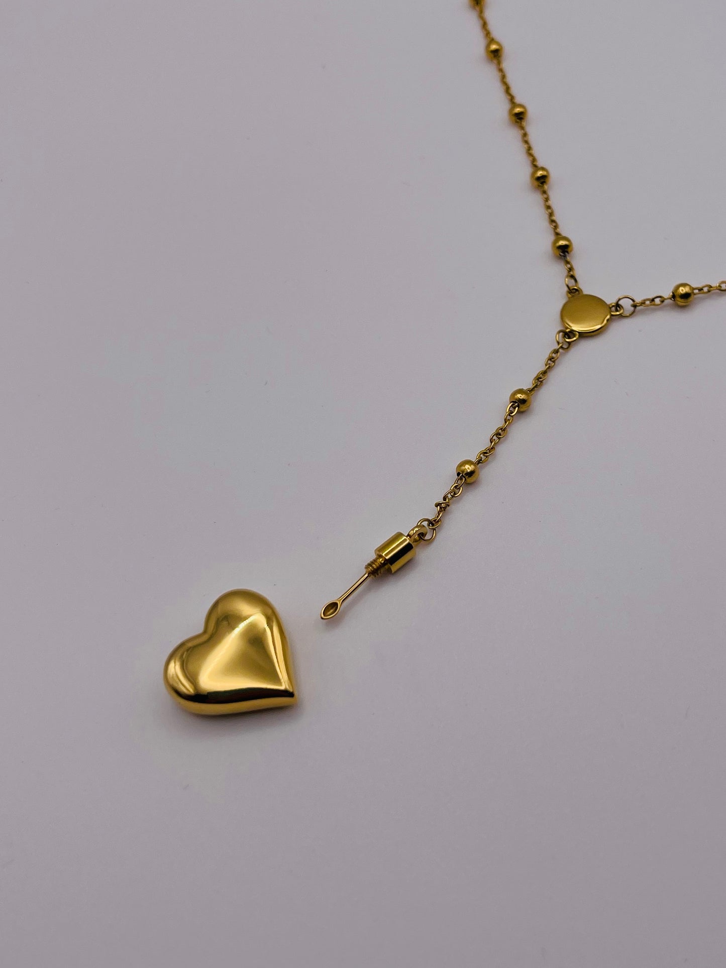 Barkley LDR – Small Heart Pendant Necklace 1.0 | Minimal Coquette Design, Stainless Steel