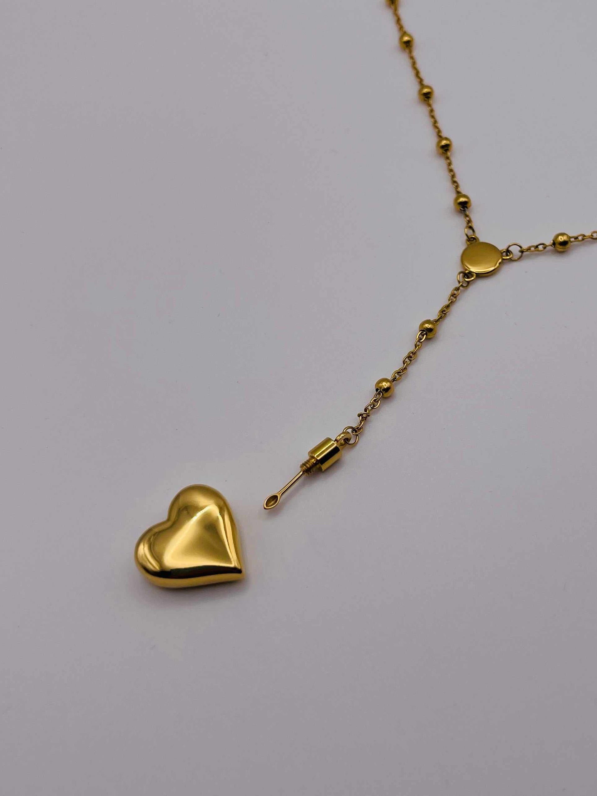 Barkley LDR – Small Heart Pendant Necklace | Minimal Coquette Design, Stainless Steel