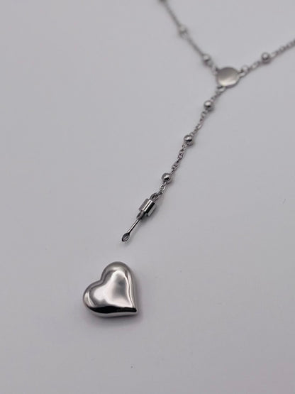Barkley LDR – Small Heart Pendant Necklace 1.0 | Minimal Coquette Design, Stainless Steel