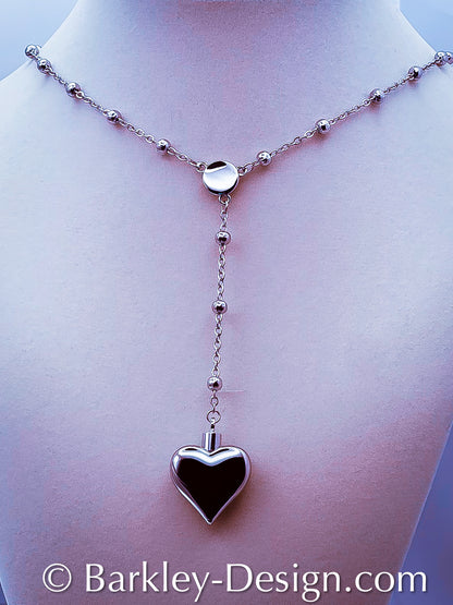 Barkley LDR – Small Heart Pendant Necklace 1.0 | Minimal Coquette Design, Stainless Steel