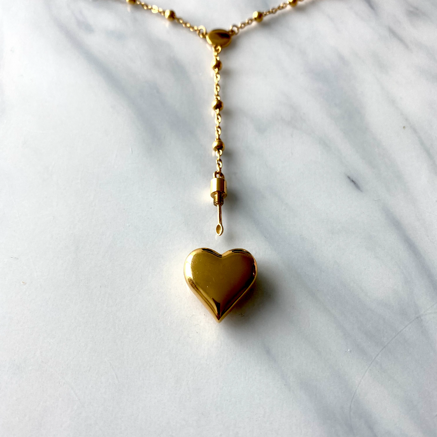Del Rey Ldr Inspired Heart Stash Necklace